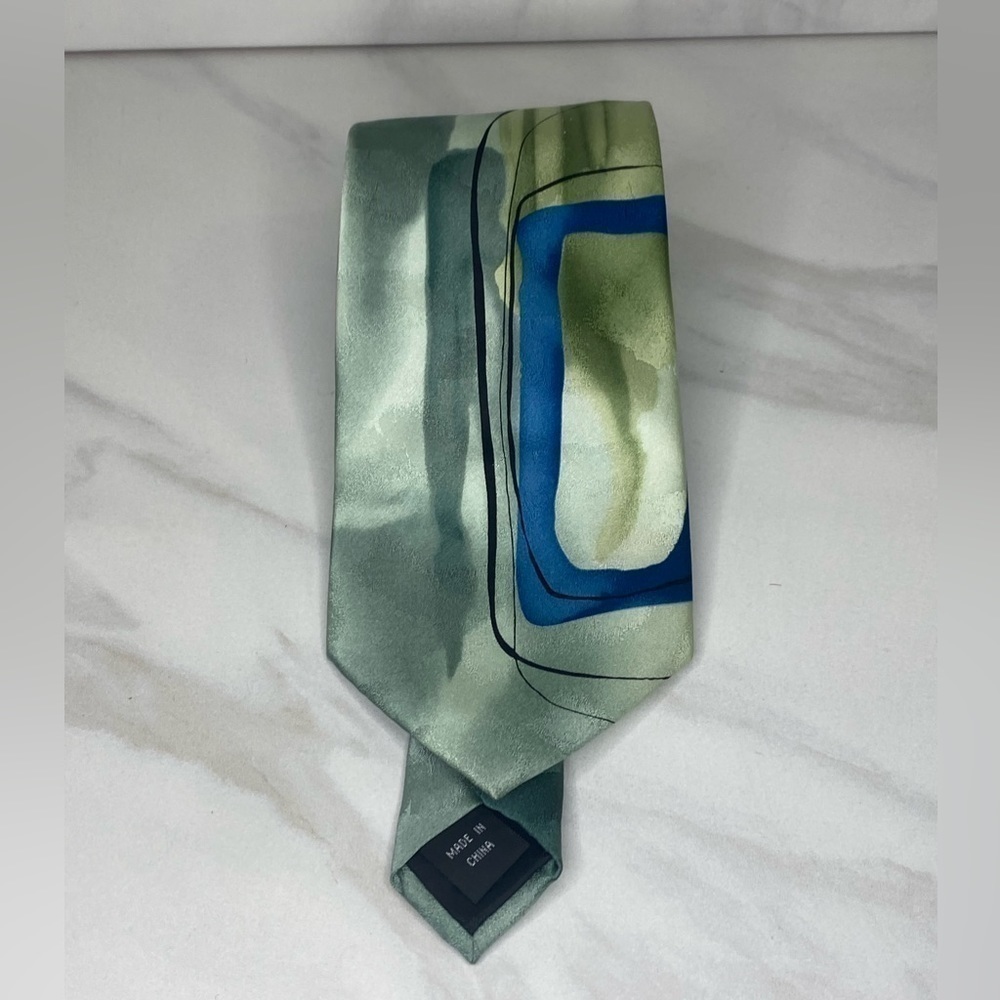 J. Garcia 3-D Warthog Glasses 100% silk necktie